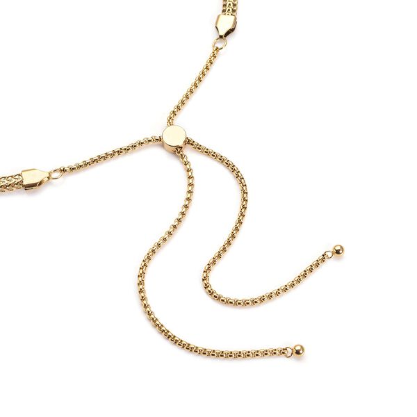 Spiga-Halskette, goldfarben, ca. 45 cm, reiner Edelstahl ca. 22,48g image number 3