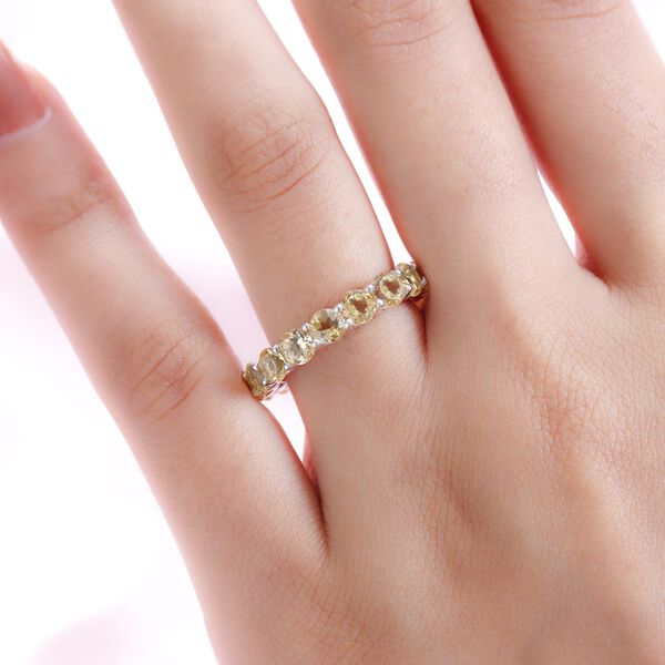 Citrin-Ring, 925 Silber platiniert  ca. 3,94 ct image number 3