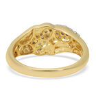 Diamant-Ring, 925 Silber Gelbgold Vermeil  ca. 0,47 ct image number 4