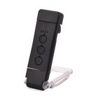 LED-Leselampe mit Clip, 3 Farbmodi, wiederaufladbar, 10,5x3,5 cm, Schwarz