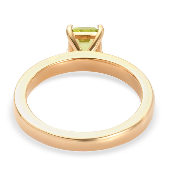 Natürlicher Peridot-Ring, 925 Silber vergoldet  ca. 0,63 ct image number 6