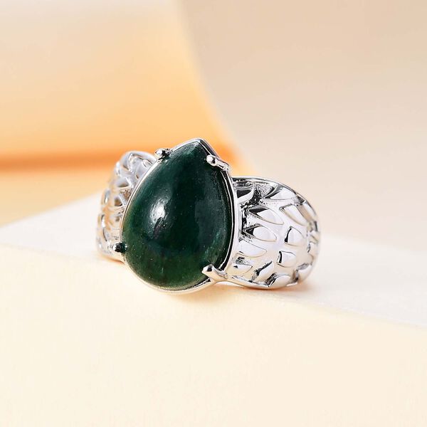 Grüner Aventurin Ring Messing (Größe 16.00) ca. 6,02 ct image number 2