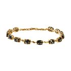 Goldenite Armband ca. 19 cm 925 Silber 750 Gelbgold Vermeil ca. 7,98 ct.