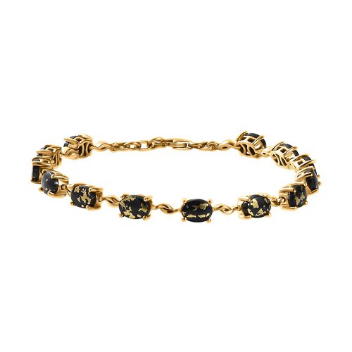 Goldenite Armband ca. 19 cm 925 Silber 750 Gelbgold Vermeil ca. 7,98 ct. image number 0