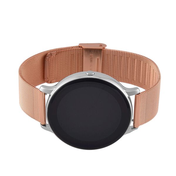 Eleganz Mesh HiWatch Plus, Silber und Gold, Smartwatch mit Dual-Modus Bluetooth, 1,28 IPS Display und Wassergeschütztes Design image number 7