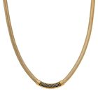 DESIGNER-INSPIRIERT Grüne Kristall Halskette ca. 50 cm + 5 cm extender, Reiner Edelstahl, vergoldet