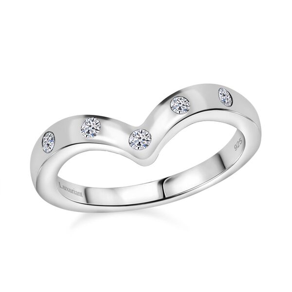 LUXURIANT SI-GH Labor Diamant Ring, 925 Silber rhodiniert - 0,20 ct. image number 4