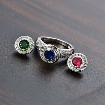 Austauschbare Multi-Edelstein-Ringe - 4,43 ct.