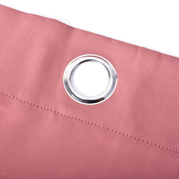 2er-Set - Verdunkelungsvorh&auml;nge mit Metall&ouml;sen, Gr&ouml;&szlig;e 140x240cm/Vorhang, Rostbraun image number 1