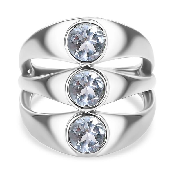 Himmelblauer Topas-Ring - 1,91 ct.