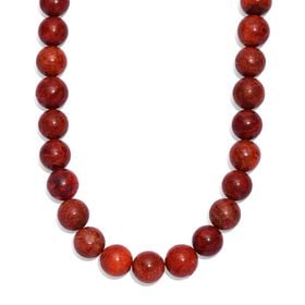 Schwamm Koralle Halskette ca. 45 cm 925 Silber rhodiniert ca. 275,00 ct.