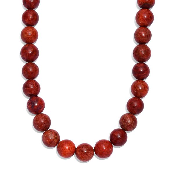 Schwamm Koralle Halskette ca. 45 cm 925 Silber rhodiniert ca. 275.00 ct