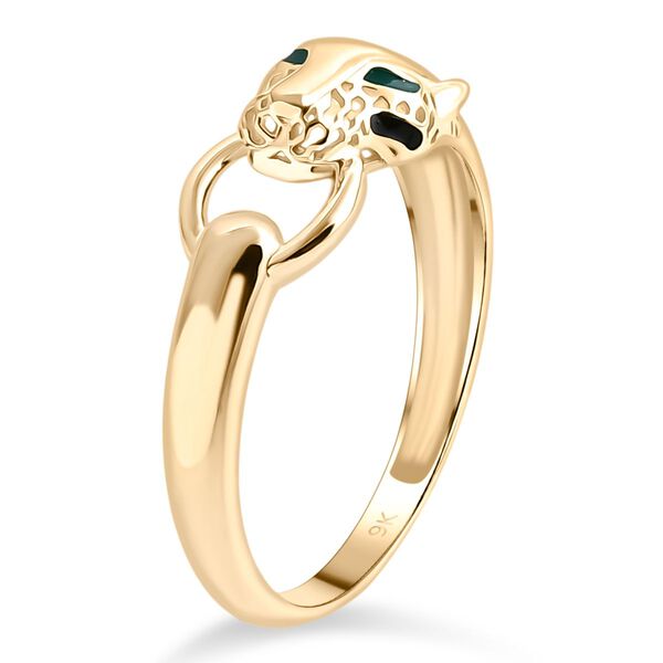 Royal Bali Kollektion- Panther Ring in 375 Gold image number 4