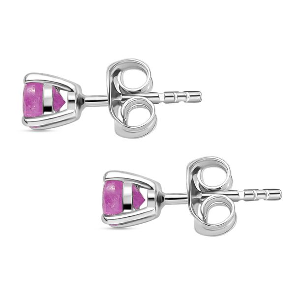 3er Set - D'Joy Ilakaka Rosa Saphir (Fissure gefüllt) Ohrringe, Ring und Anhänger, 925 Silber rhodiniert (Größe 18) ca. 1.84 ct image number 10