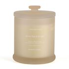 LIVMORE Home Fragrance Kollektion, Duftkerze im Farbglas, Weißer Tee Ingwer, 370 g Sojawachs, 55 Std., 10,2 x 10,2 x 13 cm