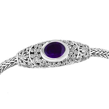 Royal Bali Kollektion - Afrikanisches Amethyst Armband, 20cm - 4,13 ct.