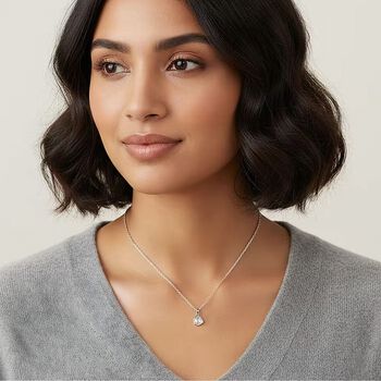 LUXURIANT Labor Polki Diamant Anh&auml;nger mit 45cm Kette - 0,25 ct.