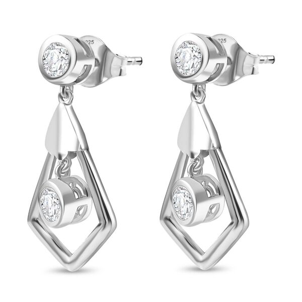 J Francis gefertigt mit SWAROVSKI- Swarovski Zirkonia Ohrringe image number 4