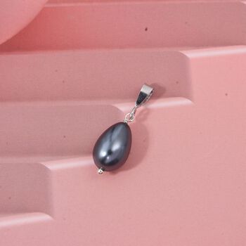 Pfau Muschelkernperle Anh&auml;nger - 5 ct.