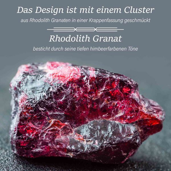 GP Italian Garden Kollektion-Rhodolith Granat und Kanchanaburi blauer Saphir-Ring - 6,91 ct. image number 4