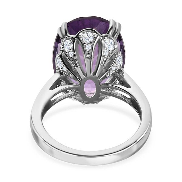 Afrikanischer Amethyst und Zirkon-Cocktail-Ring - 13,53 ct. image number 6