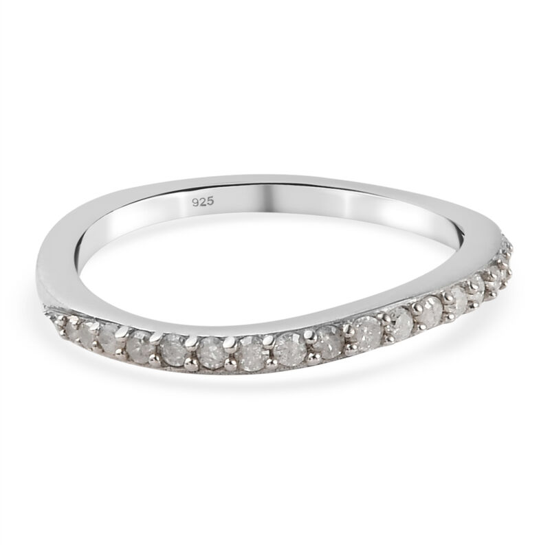 Diamant Ring 925 Silber platiniert  ca. 0,21 ct image number 0