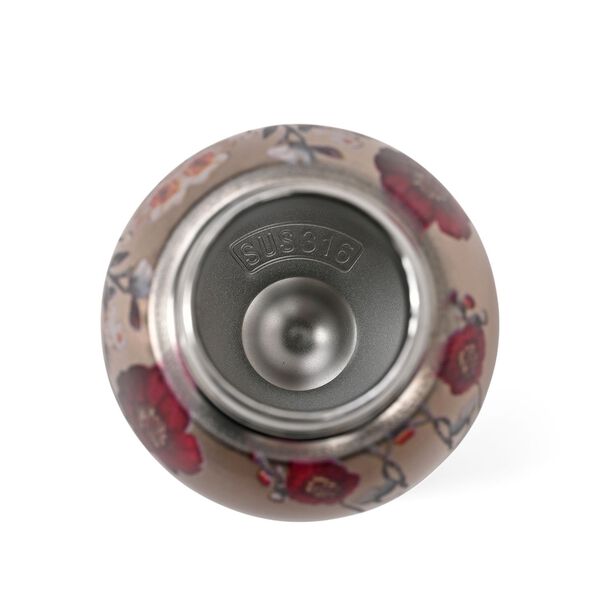 Doppelwandige Edelstahl-Trinkflasche, 260ml, Schmetterlingsmuster image number 4