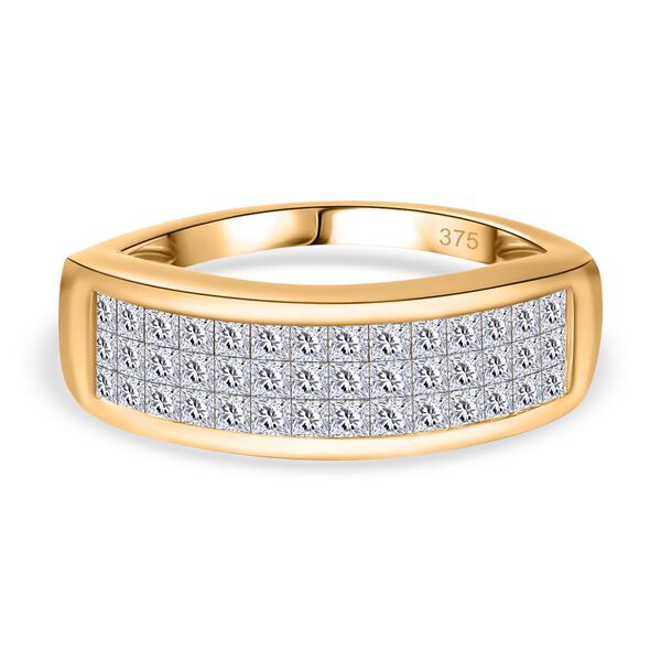 I1-I2 G-H Diamant Ring in 375 Gold - 1 ct.
