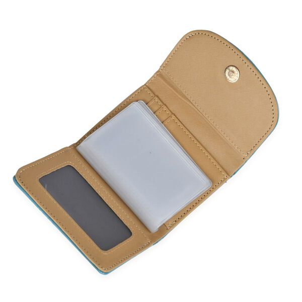 Geldb&ouml;rse, 13 F&auml;cher, RFID Schutz, Blau image number 5