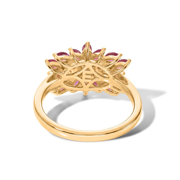 EVER TRUE AA Afrikanischer Rubin (Fissure gef&uuml;llt) Ring 950 Kupfer (Gr&ouml;&szlig;e 19.00) ca. 2,71 ct image number 4