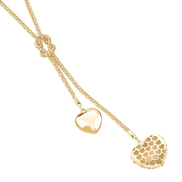 Wei&szlig;e Kristall-Herz-Halskette - 3 ct. image number 4