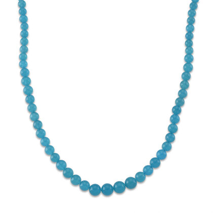 D'Joy AAAA Amazonit Halskette ca. 50 cm 925 Silber Rhodiniert ca. 210,00 ct.