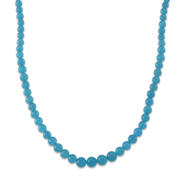 D'Joy AAAA Amazonit Halskette ca. 50 cm 925 Silber Rhodiniert ca. 210,00 ct.
