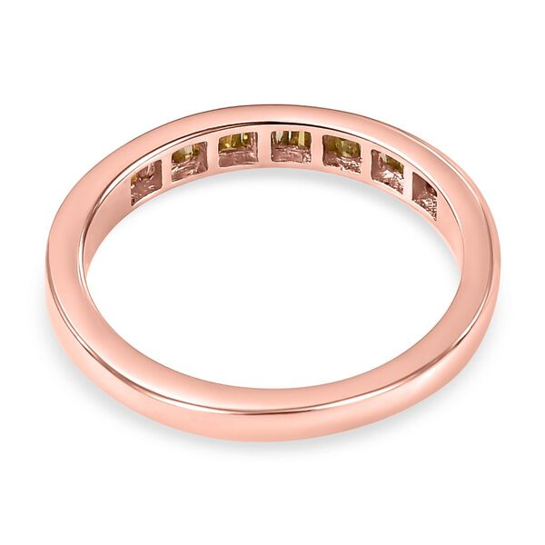 Gelber Diamant-Ring, 925 Silber rosévergoldet - 0,25 ct. image number 6