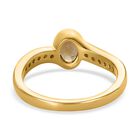 Natürlicher, goldener Tansanit und Zirkon-Ring - 0,99 ct. image number 5