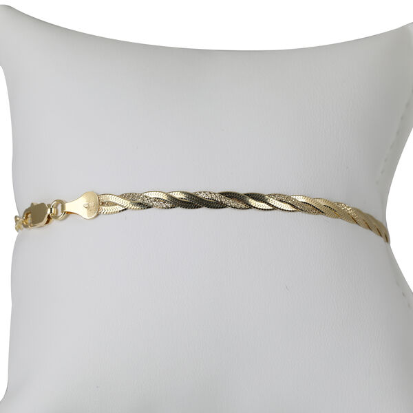 WRAPPED MAGICFLEX 925 Silber vergoldet Armband ca. 18 cm + 2.5 cm Extender, ca. 3,89g