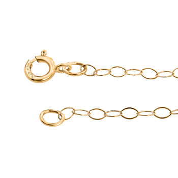 Italienische Panzerkatte, ca. 45cm, 375 Gelbgold