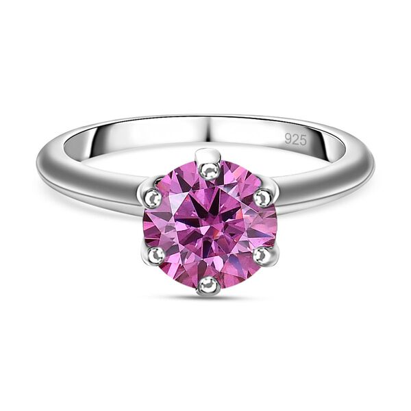 Rosa Moissanit Ring - 1,47 ct.