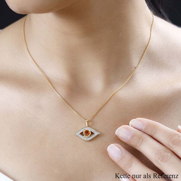 AA Salamanca Feueropal und Zirkon Anhänger - 0,70 ct. image number 3