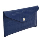 Brieftasche für Damen aus 100% echtem Leder und RFID Schutz, Größe 20,5x10 cm, Dunkelblau image number 1