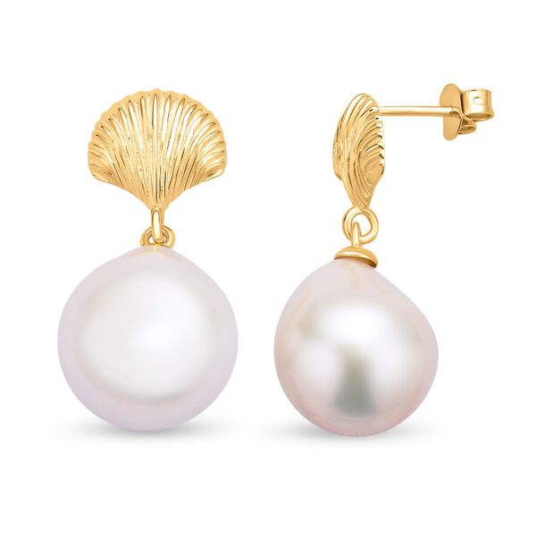 Baroque Perle Ohrh&auml;nger -36 ct. image number 4