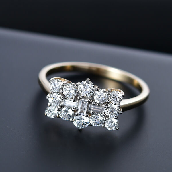 LUXURIANT DIAMOND - Lab Grown Diamant VS-EF SGL zertifiziert Ring 375 Gold (Gr&ouml;&szlig;e 18.00) ca. 1.00 ct image number 1