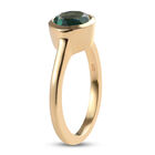 Pfau Triplett Quarz Solitär Ring 925 Silber vergoldet  ca. 1,34 ct image number 4