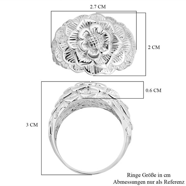 Royal Bali Kollektion- Floraler Cocktail-Ring image number 5