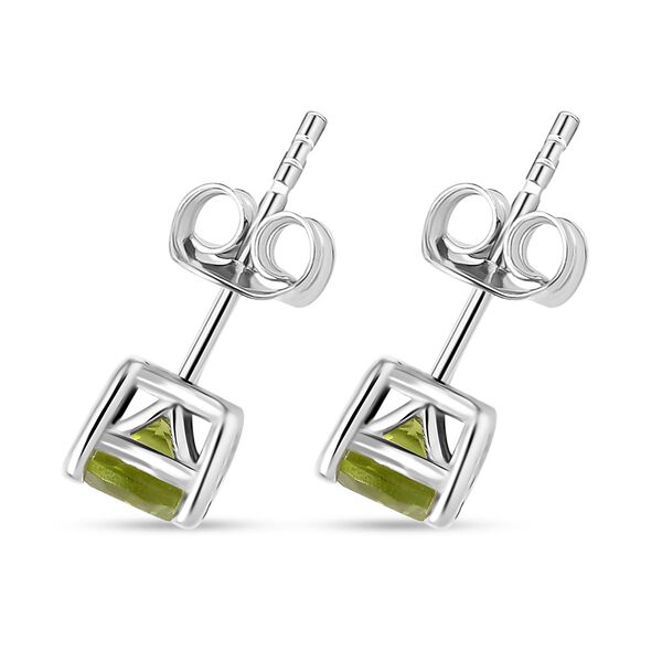 Nat&uuml;rliche Peridot Ohrringe, 925 Silber rhodiniert - 1,30 ct. image number 4