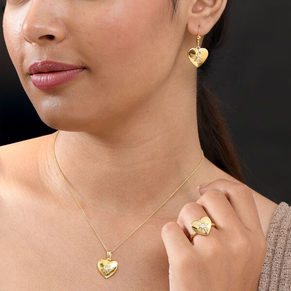 Schmuckset mit Diamantakzenten im Herz-Design image number 3