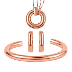 Designer-Schmuckset in Roségoldton