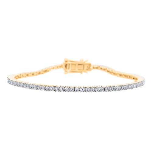 LUXURIANT DIAMOND- SGL zertifiziertes VS-EF Labor Diamant Armband in 585 Gelbgold, 19cm - 5 ct. image number 0