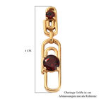 Roter Granat Ohrhänger 950 Kupfer vergoldet ca. 3,76 ct  image number 4