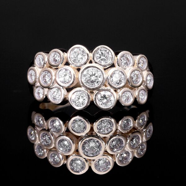 LUXURIANT SGL zertifizierter VS-EF Labor Diamant Ring in 417 Gold - 1 ct. image number 1